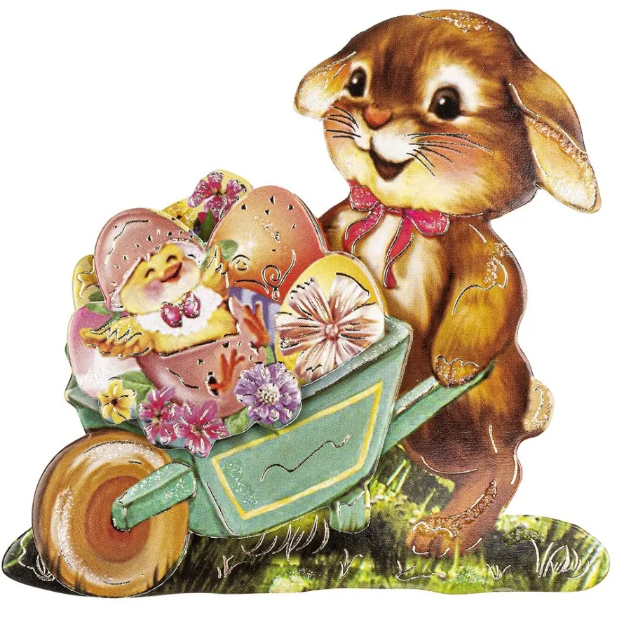 3-D Motive, Ostern, Gold-Gravur, 5,5-8cm, 10 Motive