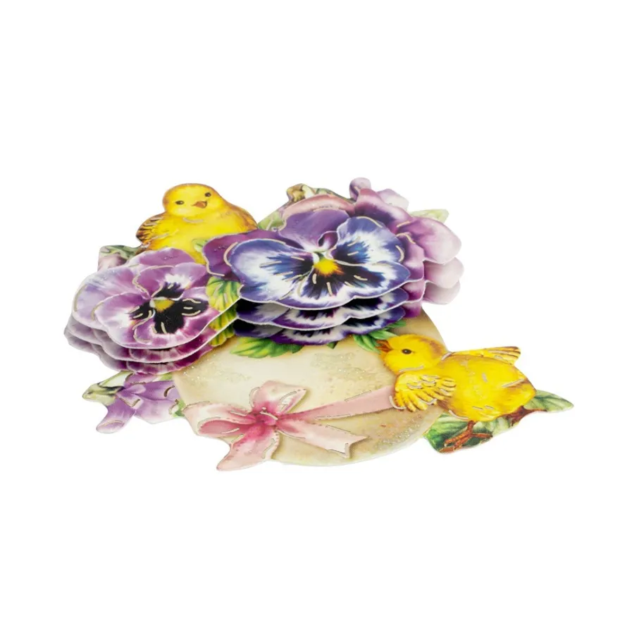 3-D Motive, Osterzauber, Gold-Gravur, 6-7cm, 10 Motive