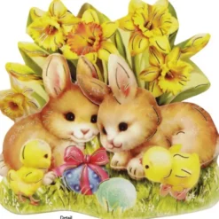 3-D Motive, Osterzeit, Gold-Gravur, 6-8cm, 10er Set