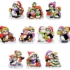 3-D Motive, Pinguine Weihnachten, 6,5-7,5cm, 10 Motive