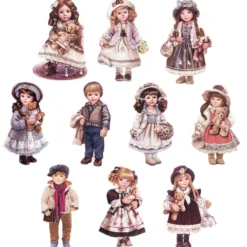 3-D Motive, Puppen, 5-10,5cm, 10 Motive