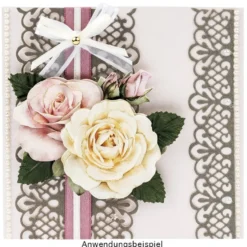 3-D Motive, Romantik-Blumen, 7-9cm, 10 Motive