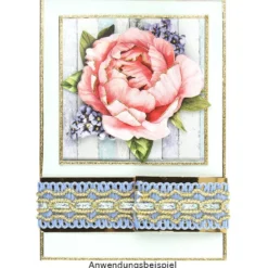 3-D Motive, Romantik-Blumen, 7-9cm, 10 Motive