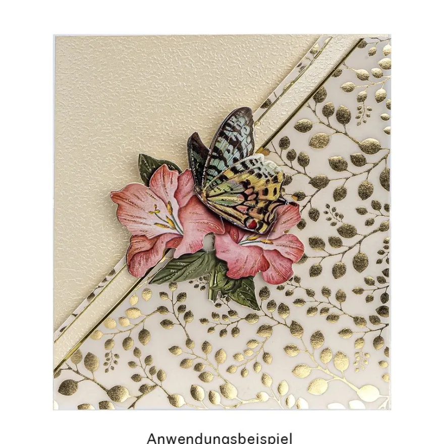 3-D Motive, Schmetterlinge & Blüten, 7-12cm, 10 Motive