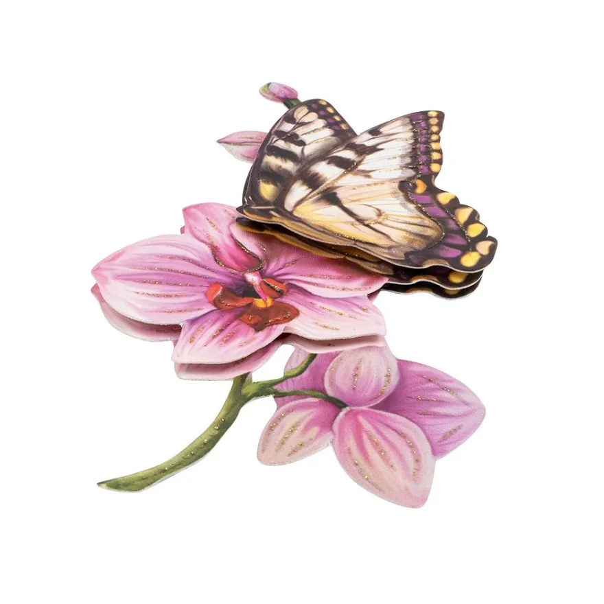 3-D Motive, Schmetterlinge & Blüten, 7-12cm, 10 Motive