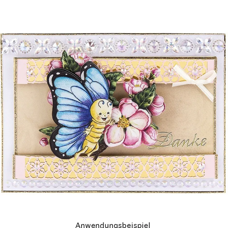 3-D Motive, Schmetterling "Julia", 7,5-10,5cm, 10 Motive