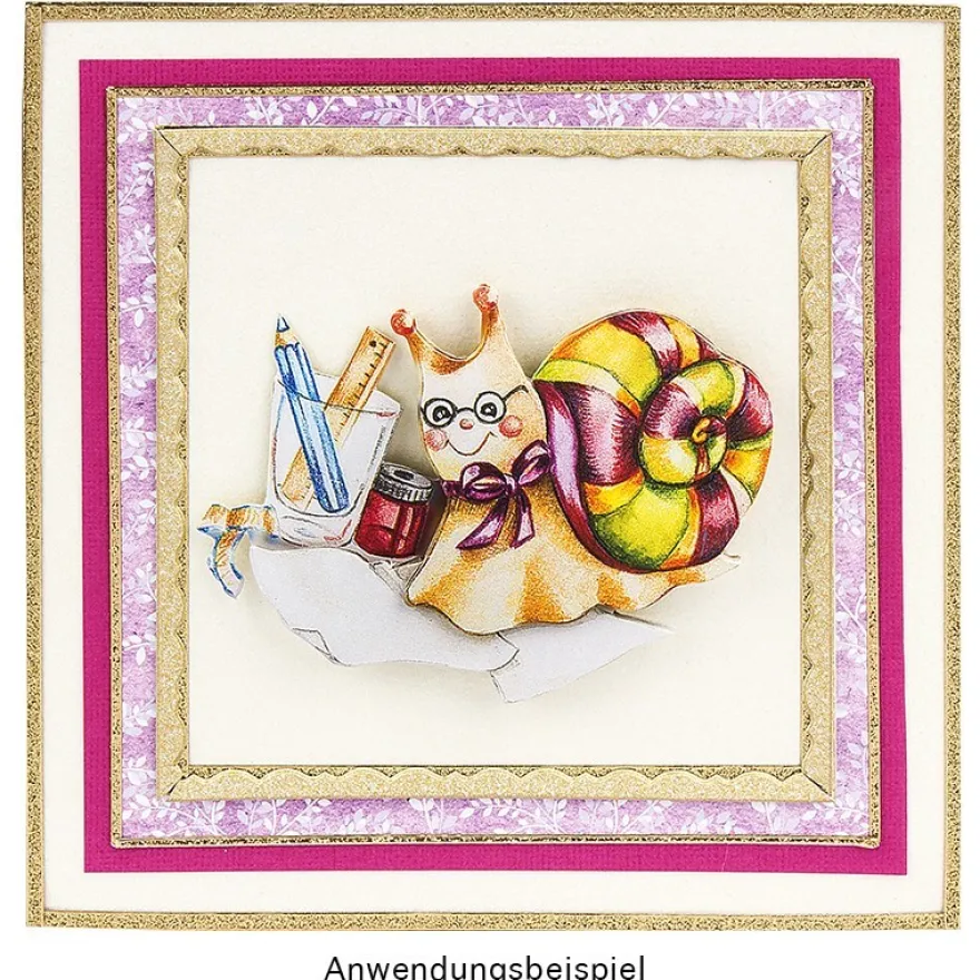 3-D Motive, Schnecke "Carsten", 5,5-10cm, 10 Motive