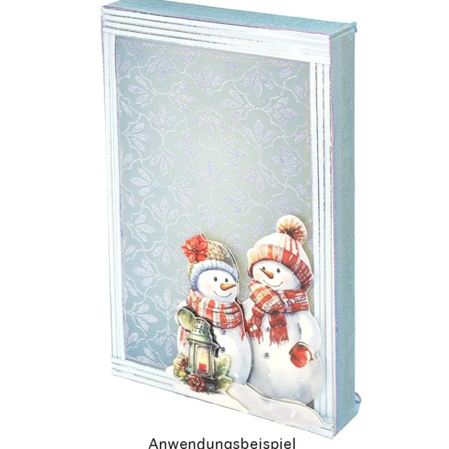 3-D Motive, Schneemann-Familie, 6,5-9cm, 10 Motive