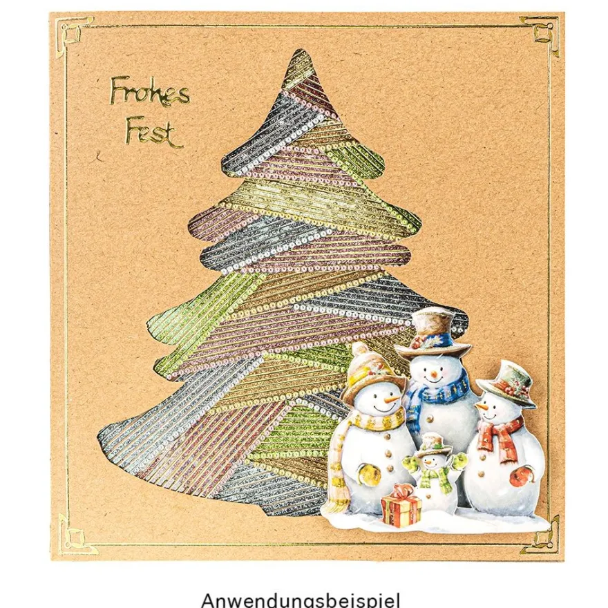 3-D Motive, Schneemann-Familie, 6,5-9cm, 10 Motive