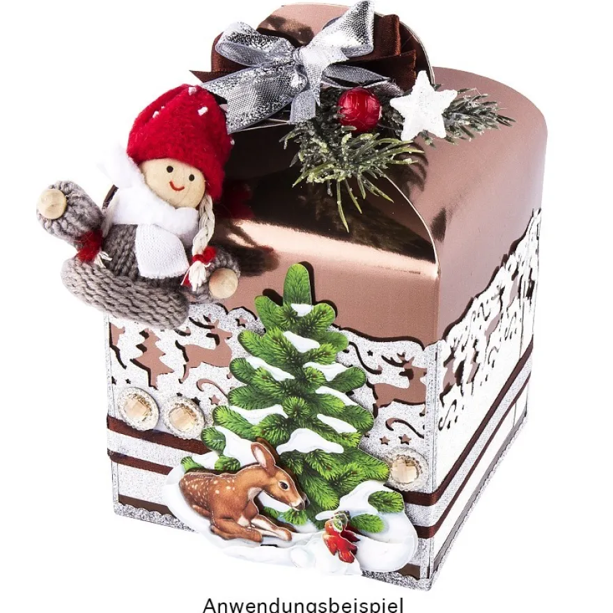3-D Motive, Schneetannen, 6,5-10cm, 10 Motive