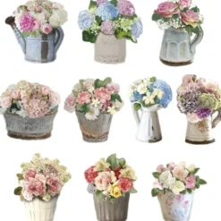 3-D Motive, Shabby Chic, 6-9 cm, 10 Motive