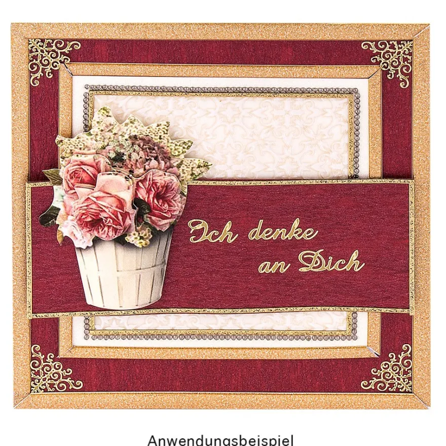 3-D Motive, Shabby Chic, 6-9 cm, 10 Motive