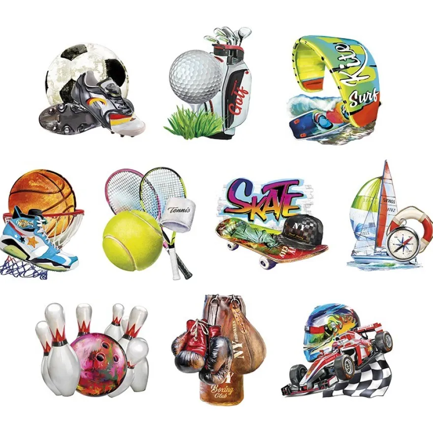3-D Motive, Sport & Hobby 1, 8-10,5cm, 10 Motive