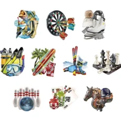 3-D Motive, Sport & Hobby 2, 8-11cm, 10 Motive
