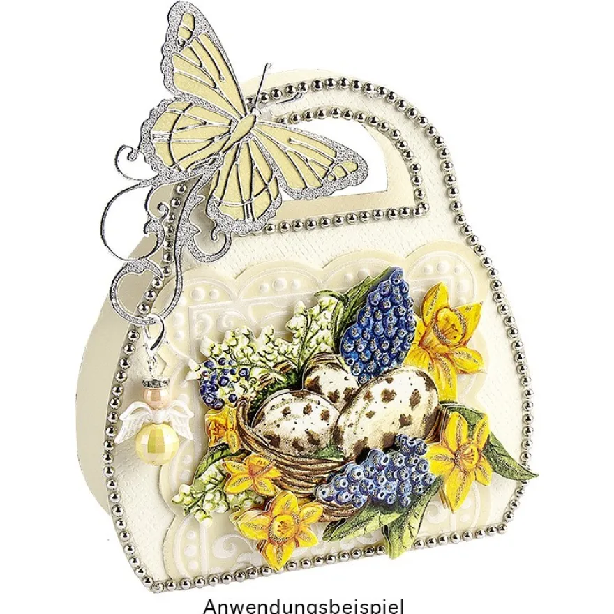 3-D Motive, Stilvolle Osternester, 7-10cm, 10 Motive