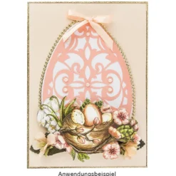 3-D Motive, Stilvolle Osternester, 7-10cm, 10 Motive