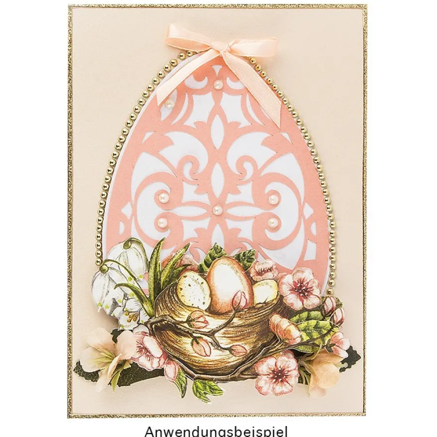 3-D Motive, Stilvolle Osternester, 7-10cm, 10 Motive