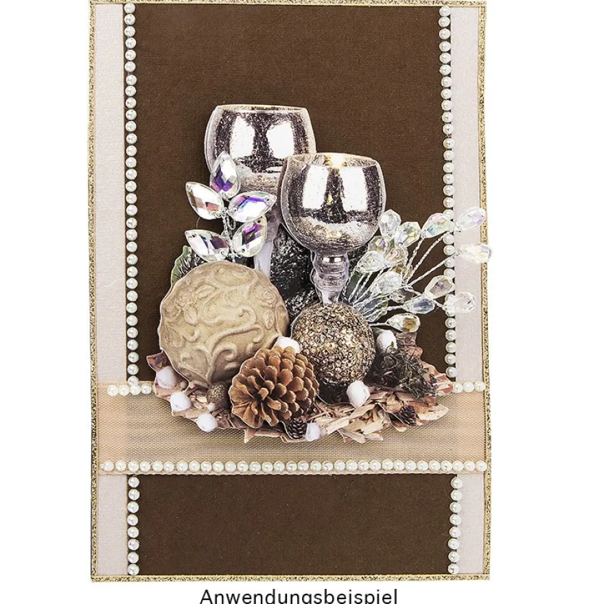 3-D Motive, Stilvolle Winterwelt, 8-10,5cm, 10 Motive