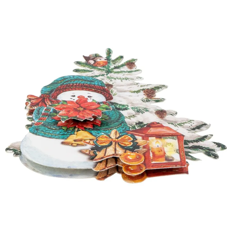 3-D Motive, Tannen im Winter, 7-9cm, 10 Motive