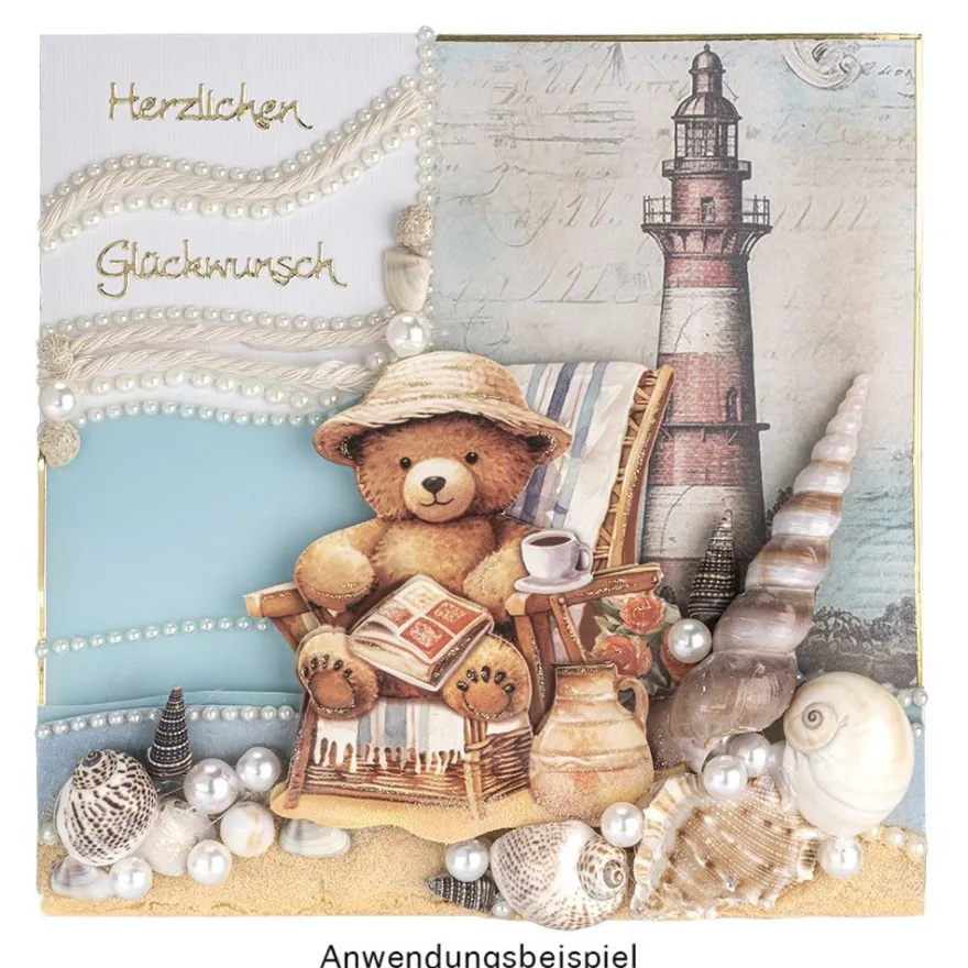 3-D Motive, Teddys rund ums Jahr, 7,5-9,5cm, 10 Stück