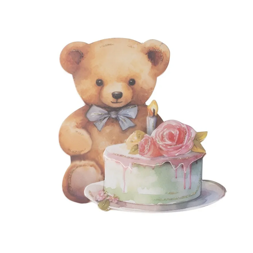 3-D Motive, Teddys rund ums Jahr, 7,5-9,5cm, 10 Stück