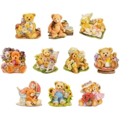 3-D Motive, Teddys Welt, Gold-Gravur, 6-6,5cm, 10 Motive
