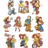 3-D Motive, Teenager, 5-9cm, 10 Motive