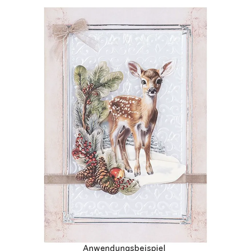 3-D Motive, Tiere im Winter, 7,5-10cm, 10 Motive