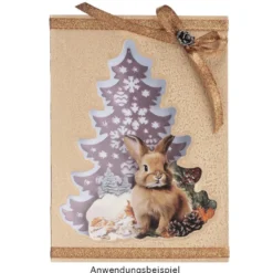 3-D Motive, Tiere im Winter, 7,5-10cm, 10 Motive
