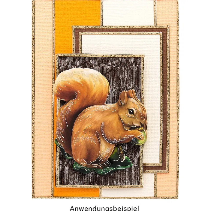 3-D Motive, Tiermotive, 8cm x 8cm, 10 Motive