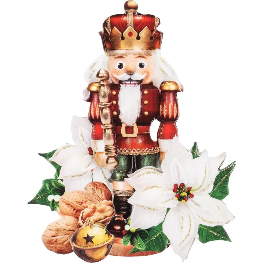 3-D Motive, Vintage-Weihnachten, 7,5-10,5cm, 10 Stück