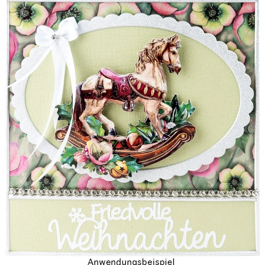 3-D Motive, Vintage-Weihnachten, 7,5-10,5cm, 10 Stück