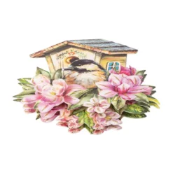3-D Motive, Vogelhäuschen, 7,5-10,5cm, 10 Motive