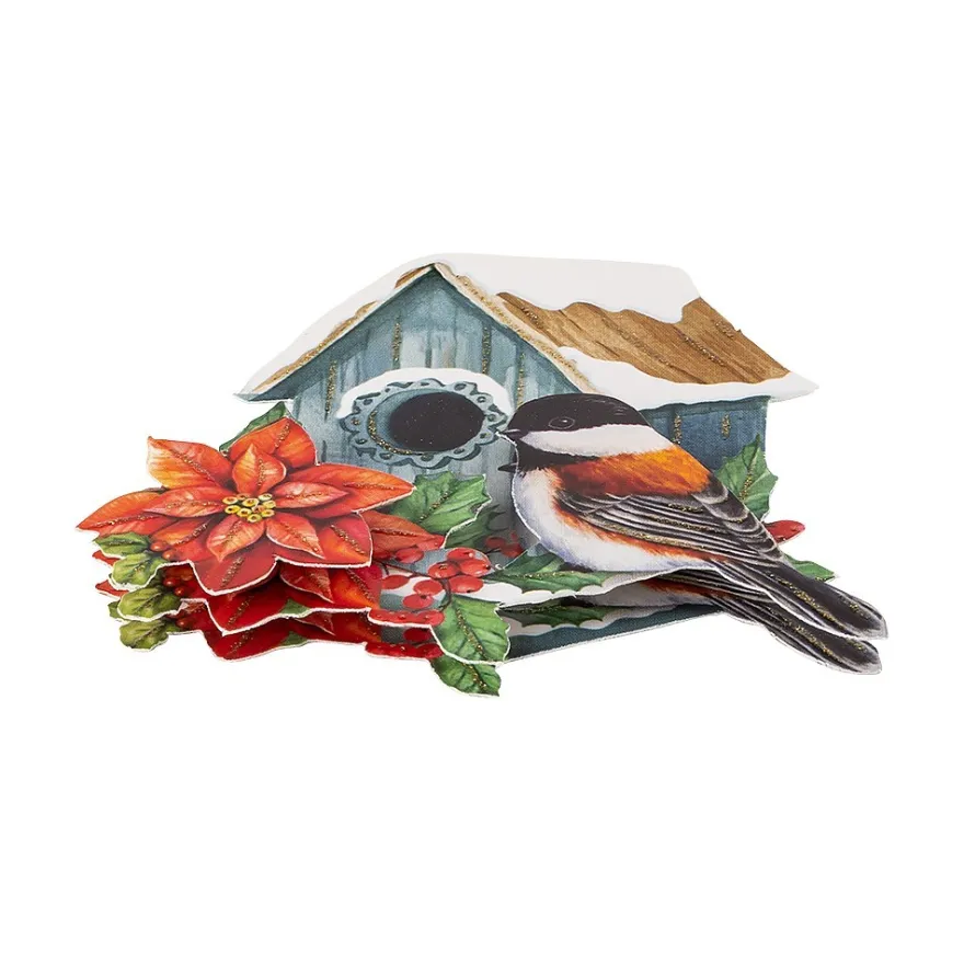 3-D Motive, Vogelhäuschen im Winter, 10 Motive
