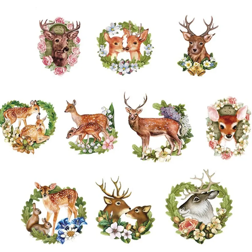 3-D Motive, Wald-Idylle, 6-9cm, 10 Motive