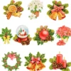 3-D Motive, Weihnachten, handgemalt, Gold-Gravur, 6-8cm, 10 Motive
