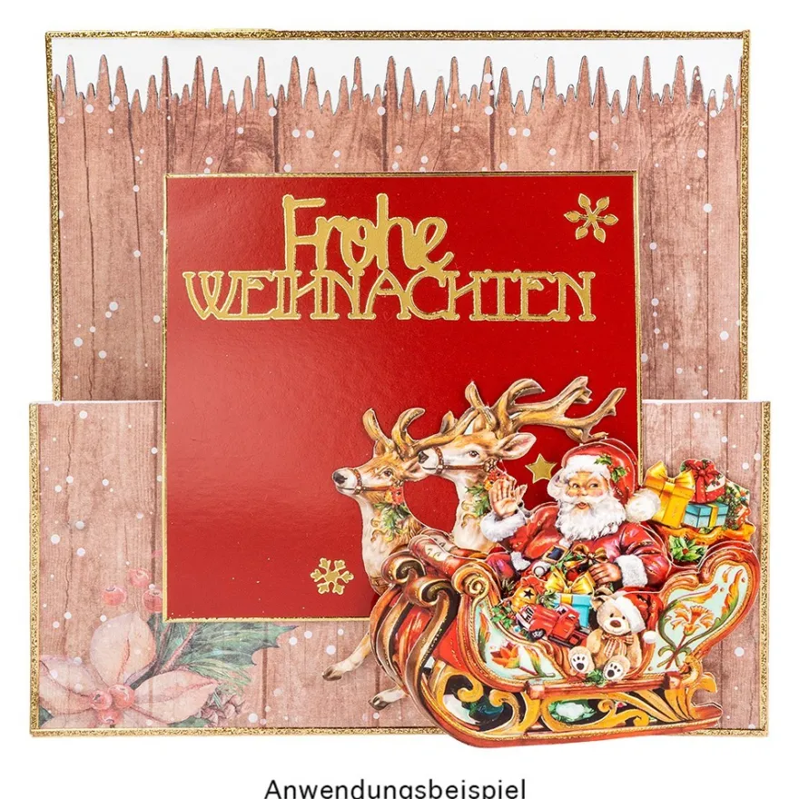 3-D Motive, Weihnachten nostalgisch 2, 8-11cm, 10 Motive