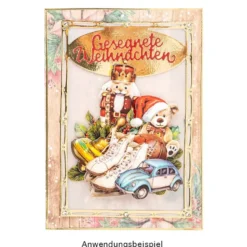 3-D Motive, Weihnachten nostalgisch 2, 8-11cm, 10 Motive