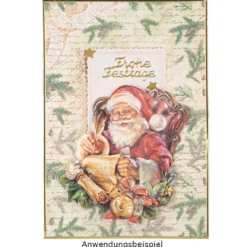 3-D Motive, Weihnachten nostalgisch 3, 7-10,5cm, 10 Motive