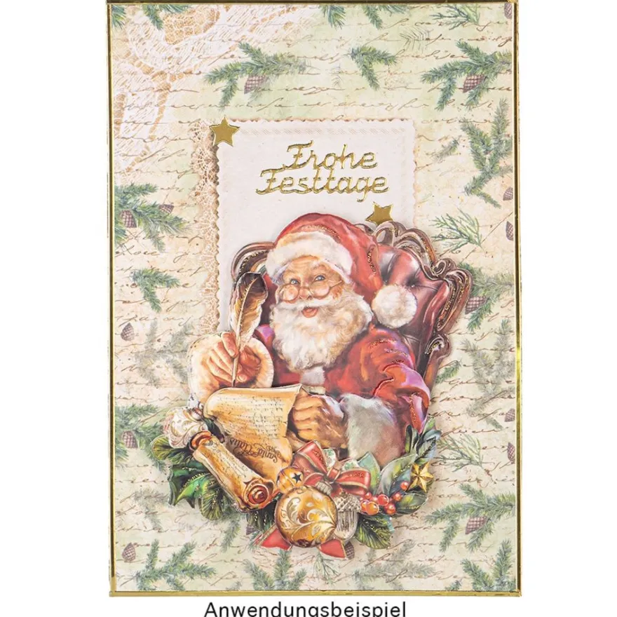 3-D Motive, Weihnachten nostalgisch 3, 7-10,5cm, 10 Motive