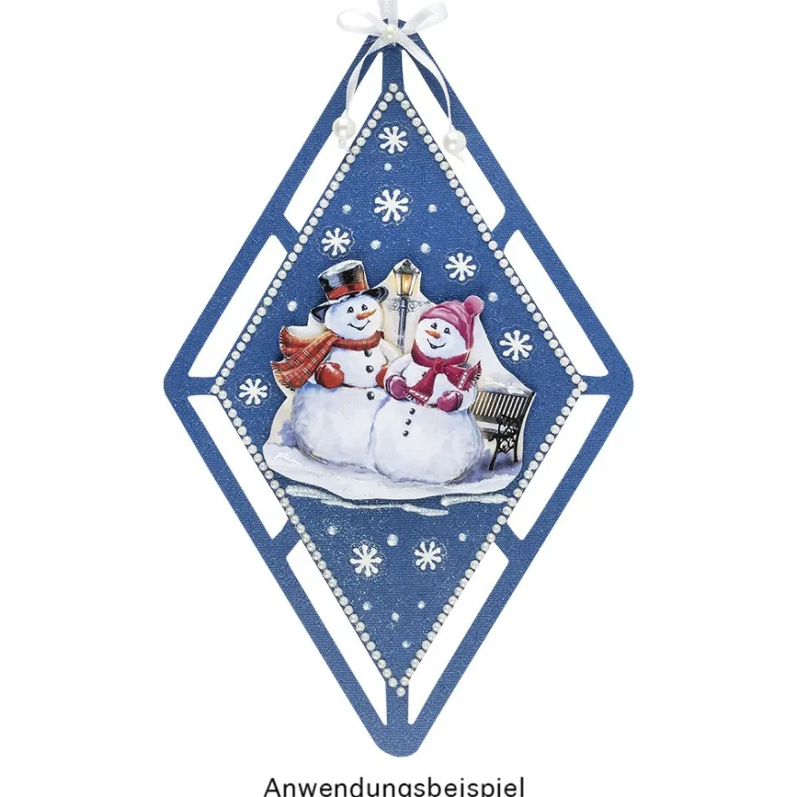 3-D Motive, Weihnachten nostalgisch, 6-11cm, 10 Motive