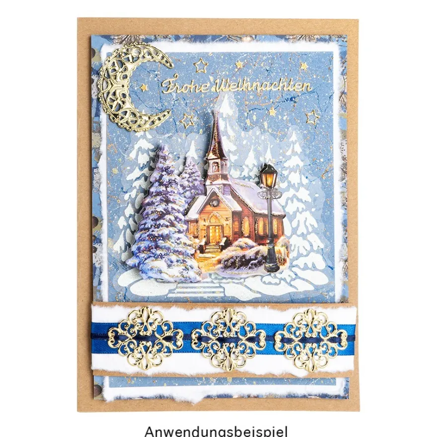 3-D Motive, Weihnachten nostalgisch, 6-11cm, 10 Motive