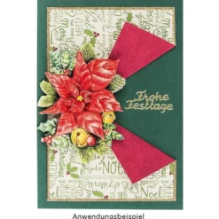 3-D Motive, Weihnachtliche Floristik, 7-9,5cm, 10 Motive