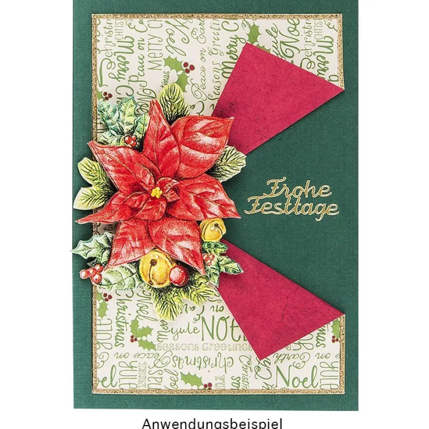 3-D Motive, Weihnachtliche Floristik, 7-9,5cm, 10 Motive