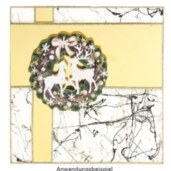 3-D Motive, Weihnachtliche Kränze, 8-9cm, 10 Motive