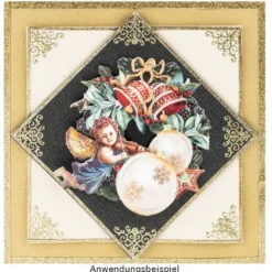 3-D Motive, Weihnachts-Baumschmuck, 8-11cm, 10 Stück