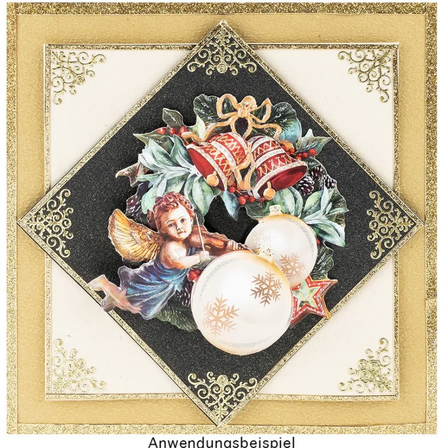 3-D Motive, Weihnachts-Baumschmuck, 8-11cm, 10 Stück