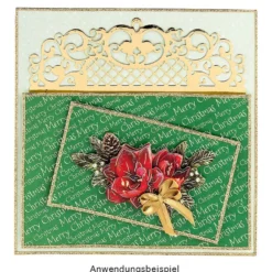 3-D Motive, Weihnachts-Floristik 1, Gold-Gravur, 7-10 cm, 10 Motive