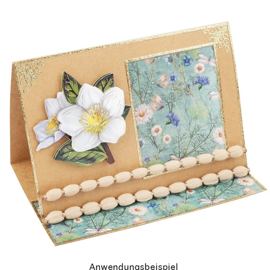 3-D Motive, Weihnachts-Floristik 1, Gold-Gravur, 7-10 cm, 10 Motive