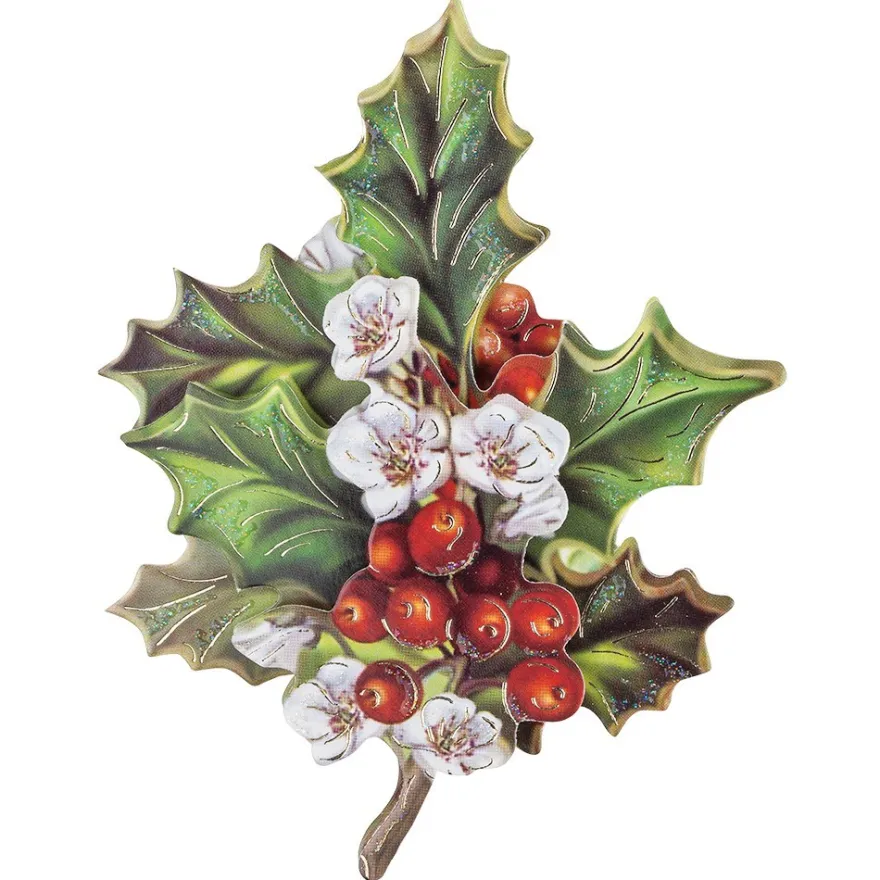 3-D Motive, Weihnachts-Floristik 1, Gold-Gravur, 7-10 cm, 10 Motive